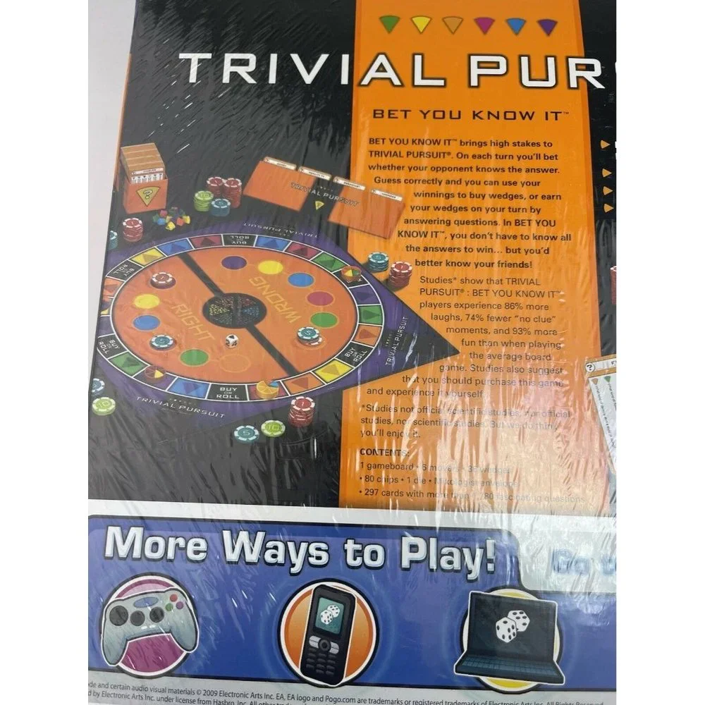 Trivial Pursuit Bet You Know It Edition Trivia Boa‎